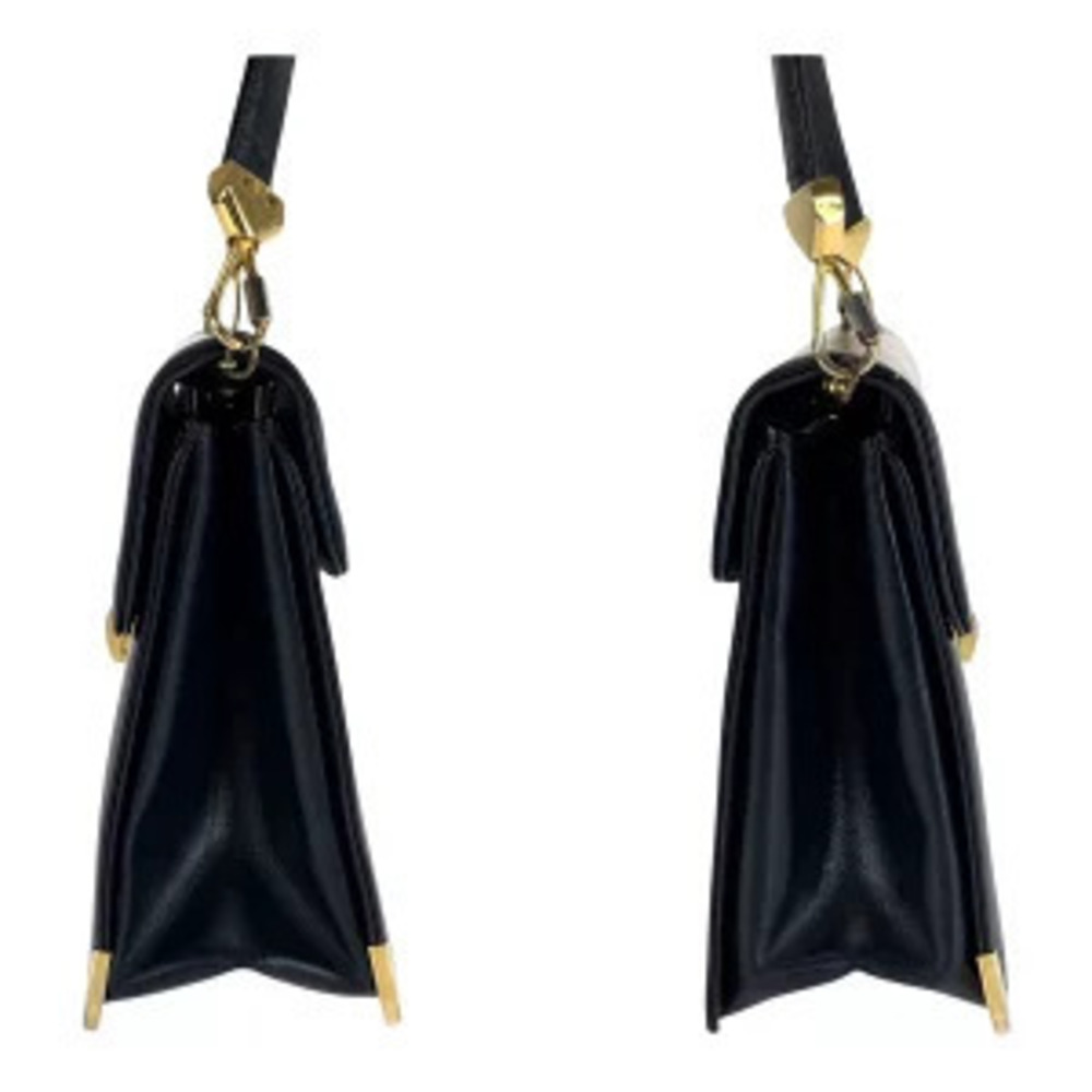 Christian Dior Black Leather Shoulder Bag Pouch - Picture 8 of 9